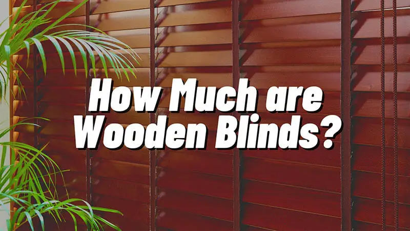 wooden blind cost